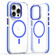 iPhone 11 Pro Max Dual-Color Clear Acrylic Hybrid TPU MagSafe Phone Case - Blue