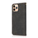iPhone 11 Pro Max Dual-color Stitching Leather Phone Case - Black Brown