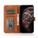 iPhone 11 Pro Max Dual-color Stitching Leather Phone Case - Black Brown