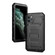 iPhone 11 Pro Max Dustproof Shockproof Waterproof Silicone + Metal Protective Case - Black