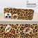 iPhone 11 Pro Max Electroplating Dual-side IMD Phone Case with Ring Holder - Leopard Print
