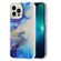 iPhone 11 Pro Max Electroplating Shell Texture Marble Phone Case - Blue White B6