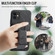 iPhone 11 Pro Max Fierre Shann Oil Wax Cow Leather Card Holder Back Phone Case - Black