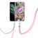iPhone 11 Pro Max Flowers Series TPU Phone Case with Lanyard - Purple Peony