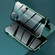iPhone 11 Pro Max Four-corner Shockproof Anti-peeping Magnetic Metal Frame Double-sided Tempered Glass Case - Dark Green