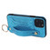 iPhone 11 Pro Max Glitter Powder PU+TPU Shockproof Protective Case with Holder & Card Slots & Wrist Strap - Blue