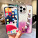 iPhone 11 Pro Max Gold Halo Marble Pattern Case with Bracelet - Blue