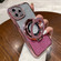 iPhone 11 Pro Max Gradient Glitter Diamond Plated Holder Magsafe Phone Case - Pink