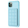 iPhone 11 Pro Max Grid Card Slot Holder Phone Case - Blue