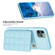 iPhone 11 Pro Max Grid Card Slot Holder Phone Case - Blue