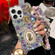 iPhone 11 Pro Max Handmade Diamond Purple Gemstone Scarf Bracelet PC Phone Case - White