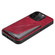 iPhone 11 Pro Max Imitation Crocodile Leather Back Phone Case with Holder - Rose Red