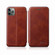 iPhone 11 Pro Max Integrated Electricity Pressing Retro Texture Magnetic TPU+PU Leather Case with Card Slot & Holder - Brown