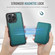 iPhone 11 Pro Max JEEHOOD J05 Business Magnetic Style RFID Leather Phone Case - Blue Green