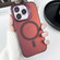 iPhone 11 Pro Max Lens Holder MagSafe PC Hybrid TPU Phone Case - Red
