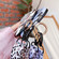 iPhone 11 Pro Max Leopard Print TPU Straight Edge Phone Case with Lanyard - Blue Purple