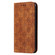 iPhone 11 Pro Max Lucky Flowers Embossing Pattern Magnetic Horizontal Flip Leather Case with Holder & Card Slots - Brown