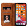 iPhone 11 Pro Max Lucky Flowers Embossing Pattern Magnetic Horizontal Flip Leather Case with Holder & Card Slots - Brown