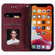 iPhone 11 Pro Max Lucky Flowers Embossing Pattern Magnetic Horizontal Flip Leather Case with Holder & Card Slots - Wine Red