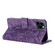 iPhone 11 Pro Max Mandala Embossed Retro Frosted Leather Phone Case - Purple