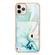 iPhone 11 Pro Max Marble Pattern IMD Card Slot Phone Case - Green