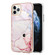 iPhone 11 Pro Max Marble Pattern IMD Card Slot Phone Case - Rose Gold