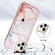 iPhone 11 Pro Max Marble Pattern IMD Card Slot Phone Case - Rose Gold