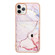 iPhone 11 Pro Max Marble Pattern IMD Card Slot Phone Case - Rose Gold