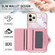 iPhone 11 Pro Max Marble Pattern IMD Card Slot Phone Case - Rose Gold