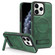iPhone 11 Pro Max Multi-function Holder MagSafe PU Phone Case - Dark Green