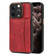 iPhone 11 Pro Max Multifunctional Magsafe Magnetic Card Bag Phone Case - Red