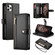 iPhone 11 Pro Max Nine Card-slot Zipper Wallet Bag Leather Phone Case - Black