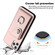 iPhone 11 Pro Max Organ Card Bag Ring Holder Phone Case - Pink