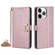 iPhone 11 Pro Max POLA Crossbody Chain I-Shape Buckle Sequins Leather Phone Case - Rose Gold