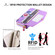 iPhone 11 Pro Max POLA Flower Multi-functional Crossbody Zipper Wallet Leather Phone Case - Purple