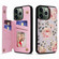 iPhone 11 Pro Max Printed Double Buckle RFID Anti-theft Phone Case - Pastoral Rose