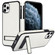iPhone 11 Pro Max Retro Leather Invisible Stand MagSafe Phone Case - White