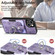 iPhone 11 Pro Max Retro Skin-feel Ring Card Wallet Phone Case - Purple