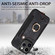 iPhone 11 Pro Max Retro Skin-feel Ring Multi-card Wallet Phone Case - Black