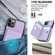 iPhone 11 Pro Max RFID Anti-theft Card Ring Holder Phone Case - Purple