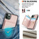 iPhone 11 Pro Max RFID Anti-theft Card Ring Holder Phone Case - Rose Gold