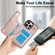 iPhone 11 Pro Max RFlD Anti-theft Double Buckle Ring Zipper Card Phone Case - Rose Gold
