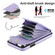 iPhone 11 Pro Max Rhombic Texture Card Bag Phone Case with Long Lanyard - Light Purple