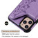 iPhone 11 Pro Max Six Cats Embossing Pattern Protective Case with Holder & Card Slots & Photo Frame - Grey