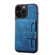 iPhone 11 Pro Max Skin Feel Dream Anti-theft Brush Shockproof Portable Skin Card Bag Phone Case - Peacock Blue