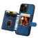 iPhone 11 Pro Max Skin Feel Dream Anti-theft Brush Shockproof Portable Skin Card Bag Phone Case - Peacock Blue