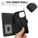iPhone 11 Pro Max Skin Feel Pure Color Card Slots Leather Phone Case with Dual Lanyard - Black