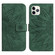 iPhone 11 Pro Max Skin Feel Sun Flower Pattern Flip Leather Phone Case with Lanyard - Green