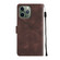iPhone 11 Pro Max Skin-feel Embossed Leather Phone Case - Brown