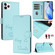 iPhone 11 Pro Max Smile Embossing RFID Leather Phone Case - Mint Green